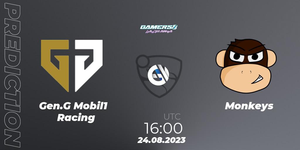 Gen.G Mobil1 Racing - Monkeys: прогноз. 24.08.2023 at 15:30, Rocket League, Gamers8 2023