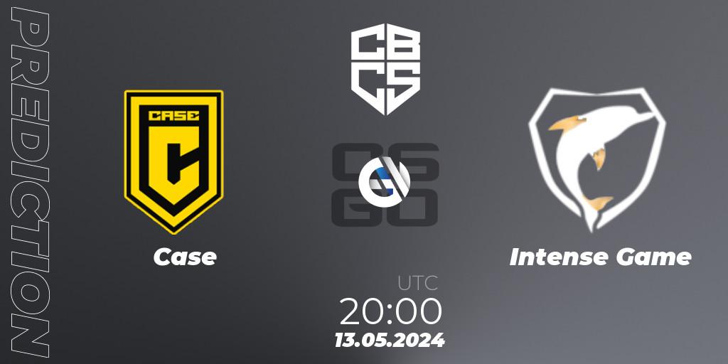 Case - Intense Game: прогноз. 13.05.2024 at 19:00, Counter-Strike (CS2), CBCS Season 4