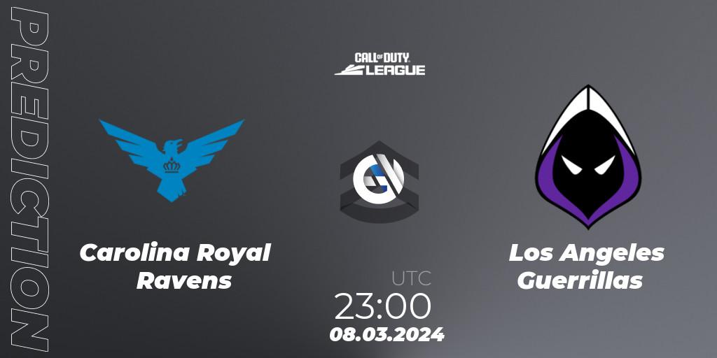 Carolina Royal Ravens - Los Angeles Guerrillas: прогноз. 08.03.2024 at 23:00, Call of Duty, Call of Duty League 2024: Stage 2 Major Qualifiers