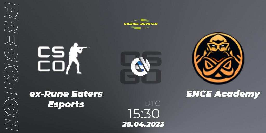 ex-Rune Eaters Esports - ENCE Academy: прогноз. 28.04.2023 at 15:30, Counter-Strike (CS2), Gaming Devoted Become The Best: Series #1