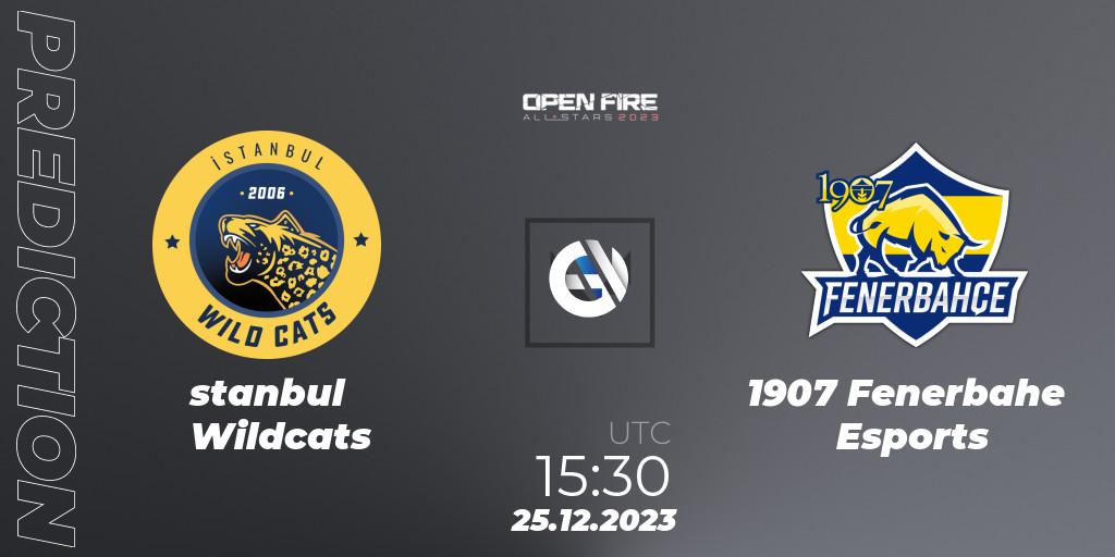 İstanbul Wildcats - 1907 Fenerbahçe Esports: прогноз. 25.12.2023 at 15:30, VALORANT, Open Fire All Stars 2023