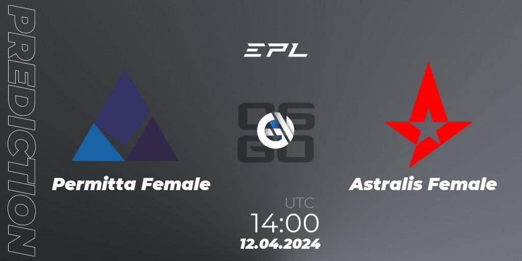 Permitta Female - Astralis Female: прогноз. 12.04.2024 at 14:00, Counter-Strike (CS2), European Pro League Female Season 1