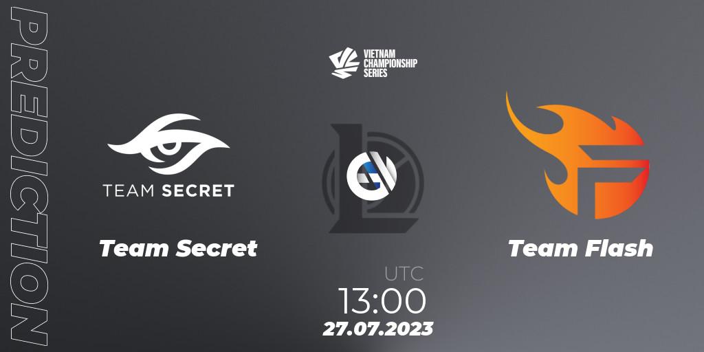 Team Secret - Team Flash: прогноз. 30.07.2023 at 10:00, LoL, VCS Dusk 2023