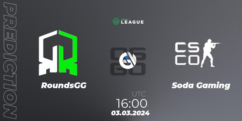RoundsGG - Soda Gaming: прогноз. 03.03.24, CS2 (CS:GO), ESEA Season 48: Advanced Division - Europe