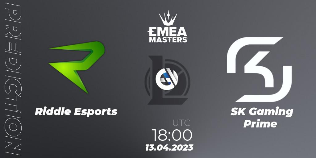 Riddle Esports - SK Gaming Prime: прогноз. 13.04.23, LoL, EMEA Masters Spring 2023 - Group Stage