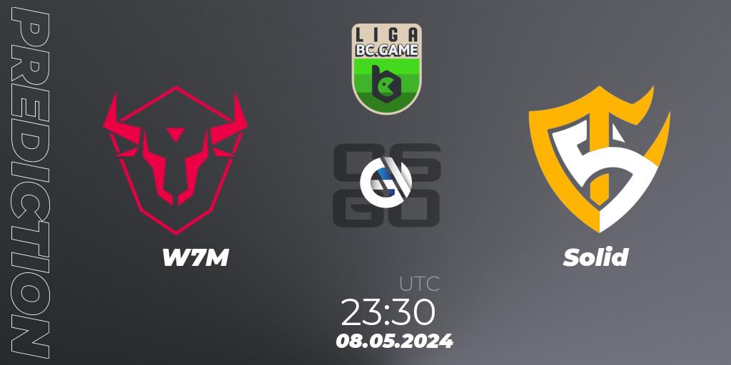 W7M - Solid: прогноз. 08.05.2024 at 23:30, Counter-Strike (CS2), Dust2 Brasil Liga Season 3