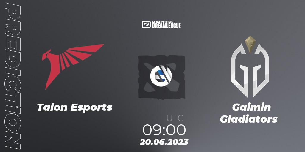 Talon Esports - Gaimin Gladiators: прогноз. 20.06.2023 at 08:55, Dota 2, DreamLeague Season 20 - Group Stage 2