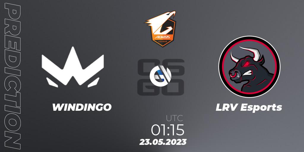WINDINGO - LRV Esports: прогноз. 23.05.2023 at 01:15, Counter-Strike (CS2), Aorus League Invitational 2023