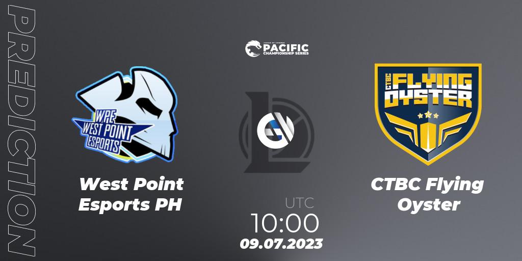 West Point Esports PH - CTBC Flying Oyster: прогноз. 09.07.2023 at 10:00, LoL, PACIFIC Championship series Group Stage