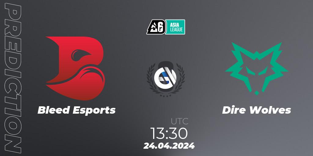 Bleed Esports - Dire Wolves: прогноз. 24.04.24, Rainbow Six, Asia League 2024 - Stage 1