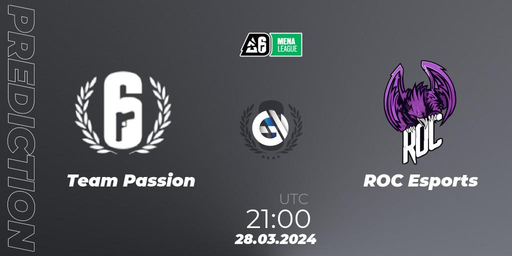Team Passion - ROC Esports: прогноз. 28.03.2024 at 21:00, Rainbow Six, MENA League 2024 - Stage 1