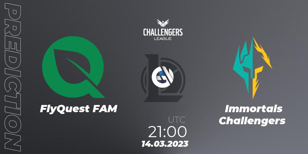 FlyQuest FAM - Immortals Challengers: прогноз. 14.03.23, LoL, NACL 2023 Spring - Playoffs