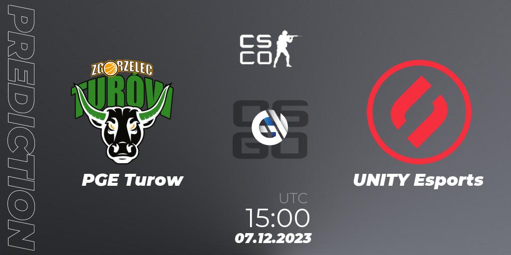 PGE Turow - UNITY Esports: прогноз. 07.12.2023 at 15:00, Counter-Strike (CS2), European Pro League Season 13: Division 2