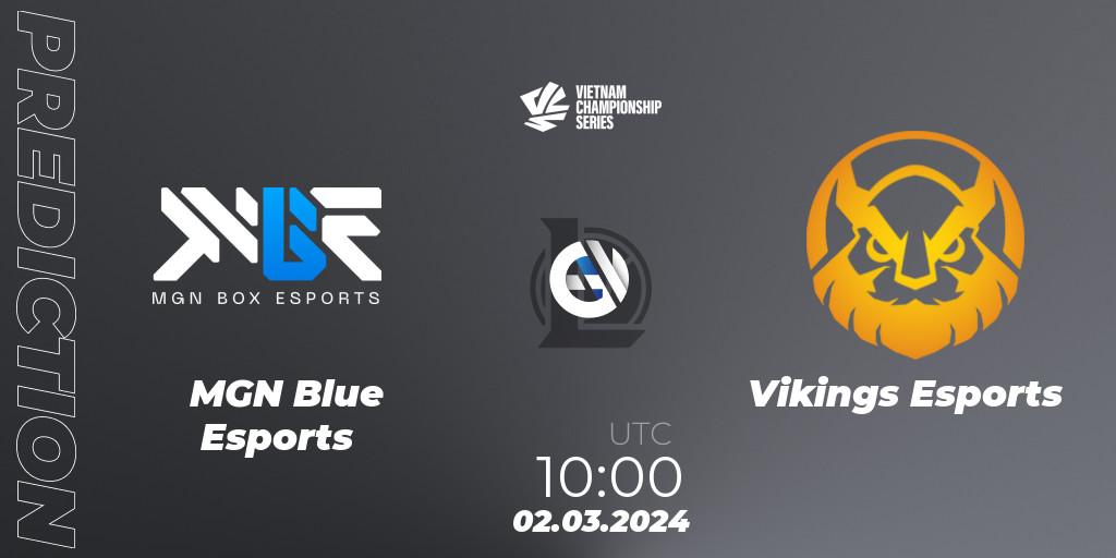 MGN Blue Esports - Vikings Esports: прогноз. 02.03.2024 at 10:00, LoL, VCS Dawn 2024 - Group Stage