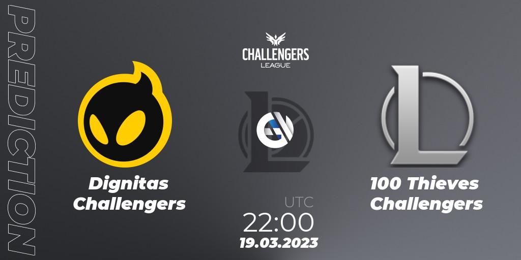 Dignitas Challengers - 100 Thieves Challengers: прогноз. 19.03.23, LoL, NACL 2023 Spring - Playoffs