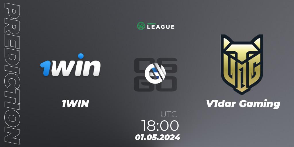 1WIN - V1dar Gaming: прогноз. 01.05.2024 at 18:30, Counter-Strike (CS2), ESEA Season 49: Advanced Division - Europe