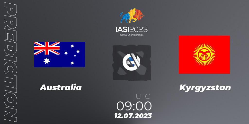 Australia - Kyrgyzstan: прогноз. 12.07.2023 at 09:23, Dota 2, Gamers8 IESF Asian Championship 2023