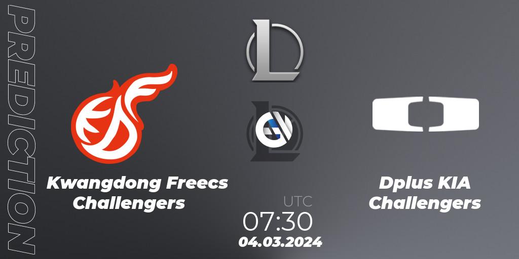Kwangdong Freecs Challengers - Dplus KIA Challengers: прогноз. 04.03.2024 at 07:30, LoL, LCK Challengers League 2024 Spring - Group Stage