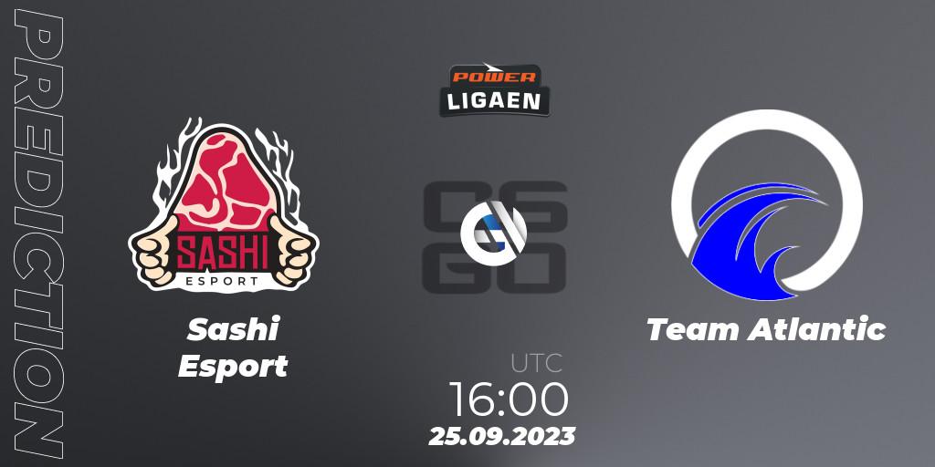  Sashi Esport - Team Atlantic: прогноз. 25.09.2023 at 16:00, Counter-Strike (CS2), POWER Ligaen Season 24 Finals