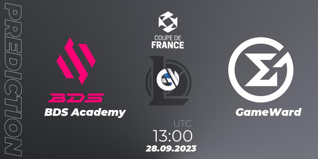 BDS Academy - GameWard: прогноз. 28.09.2023 at 13:00, LoL, Coupe de France 2023