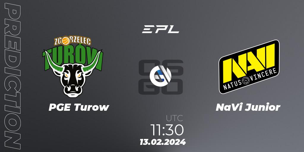 PGE Turow - NaVi Junior: прогноз. 13.02.2024 at 12:00, Counter-Strike (CS2), European Pro League Season 15: Division 2