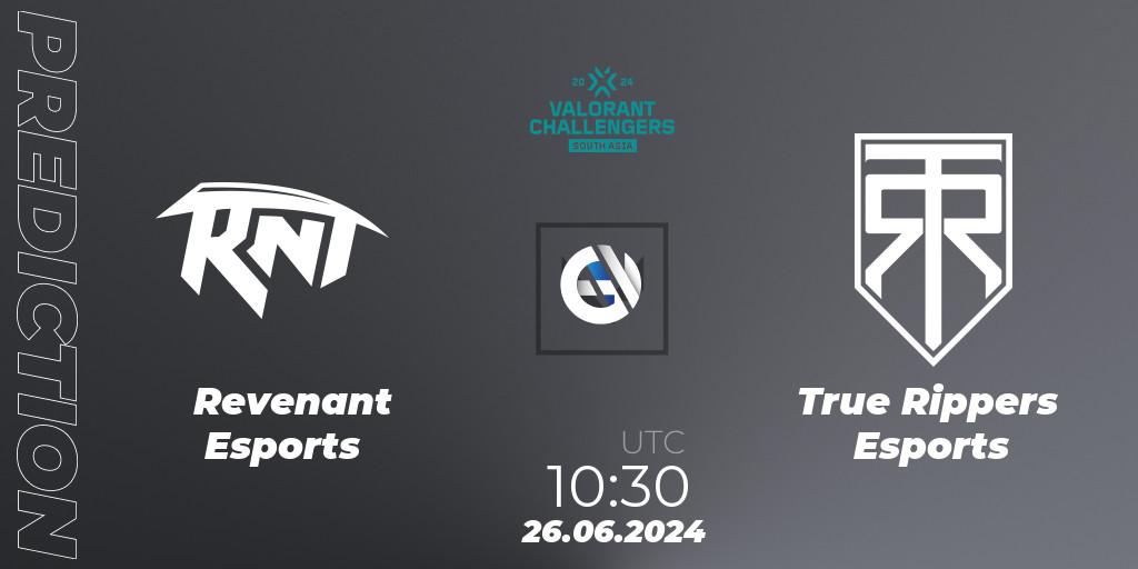 Revenant Esports - True Rippers Esports: прогноз. 26.06.2024 at 10:30, VALORANT, VALORANT Challengers 2024: South Asia - Split 2