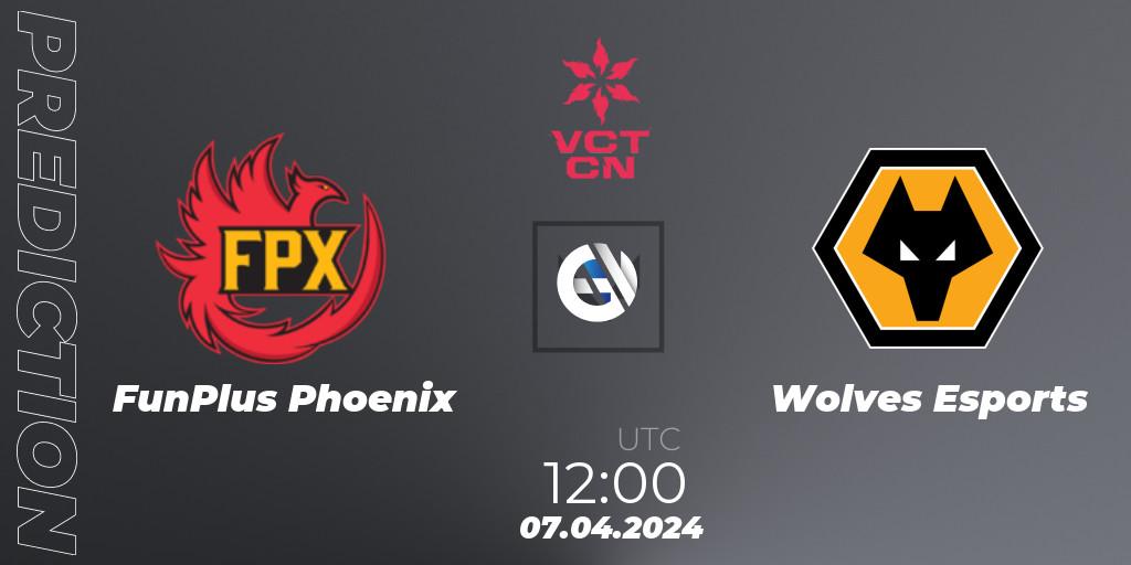 FunPlus Phoenix - Wolves Esports: прогноз. 07.04.2024 at 12:00, VALORANT, VALORANT Champions Tour China 2024: Stage 1 - Group Stage