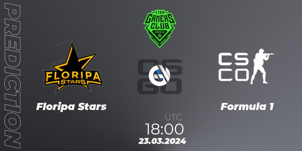 Floripa Stars - Formula 1: прогноз. 23.03.2024 at 18:00, Counter-Strike (CS2), Gamers Club Liga Série B: March 2024