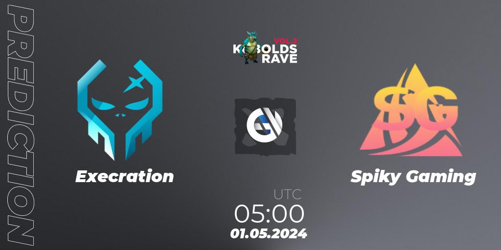 Execration - Spiky Gaming: прогноз. 01.05.2024 at 05:00, Dota 2, Cringe Station Kobolds Rave 2