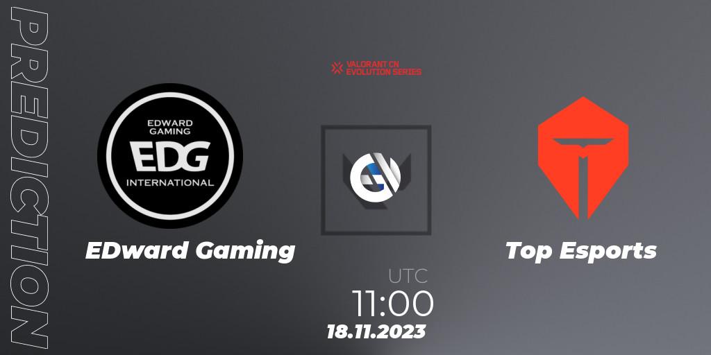 EDward Gaming - Top Esports: прогноз. 18.11.2023 at 12:30, VALORANT, VALORANT China Evolution Series Act 3: Heritability
