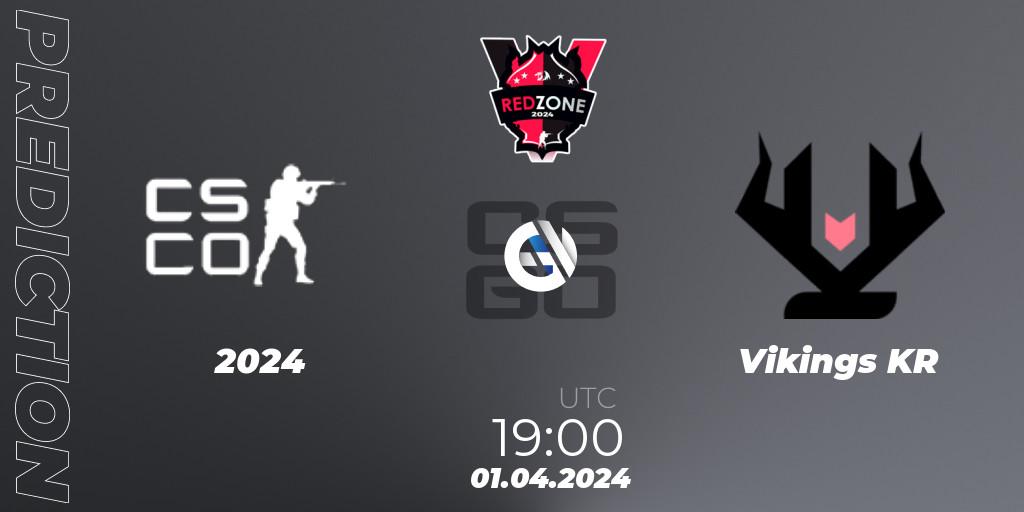 2024 - Vikings KR: прогноз. 01.04.2024 at 19:00, Counter-Strike (CS2), RedZone PRO League 2024 Season 2