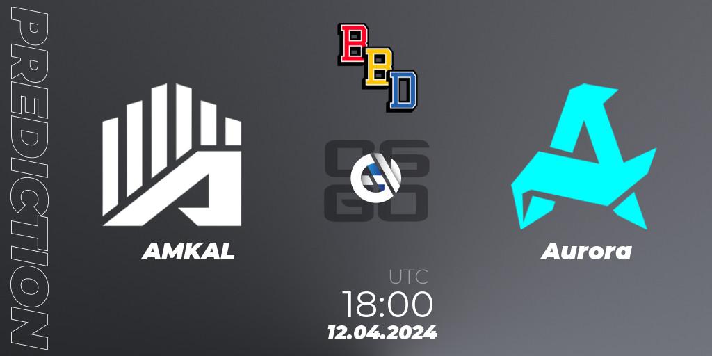 AMKAL - Aurora: прогноз. 12.04.2024 at 18:00, Counter-Strike (CS2), BetBoom Dacha Belgrade 2024: European Qualifier
