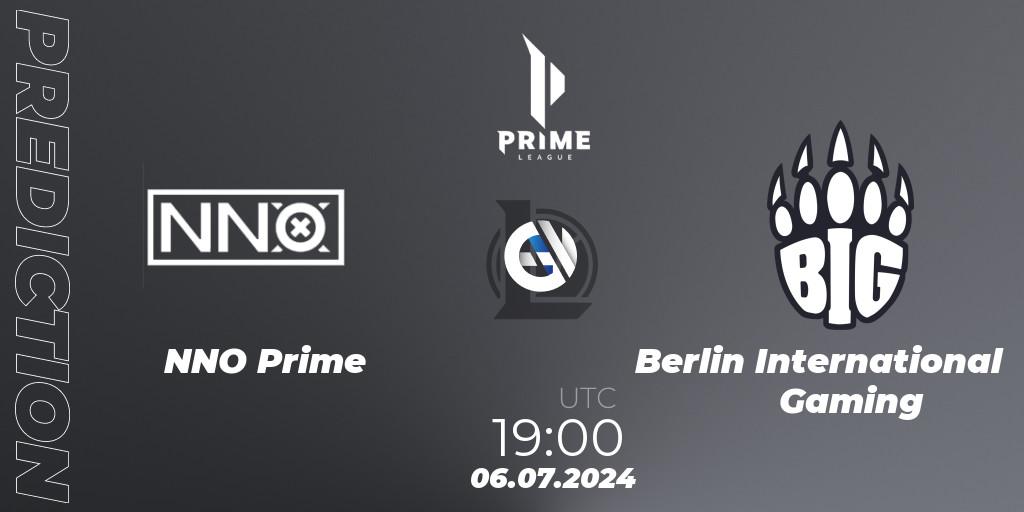 NNO Prime - Berlin International Gaming: прогноз. 06.07.2024 at 19:00, LoL, Prime League Summer 2024