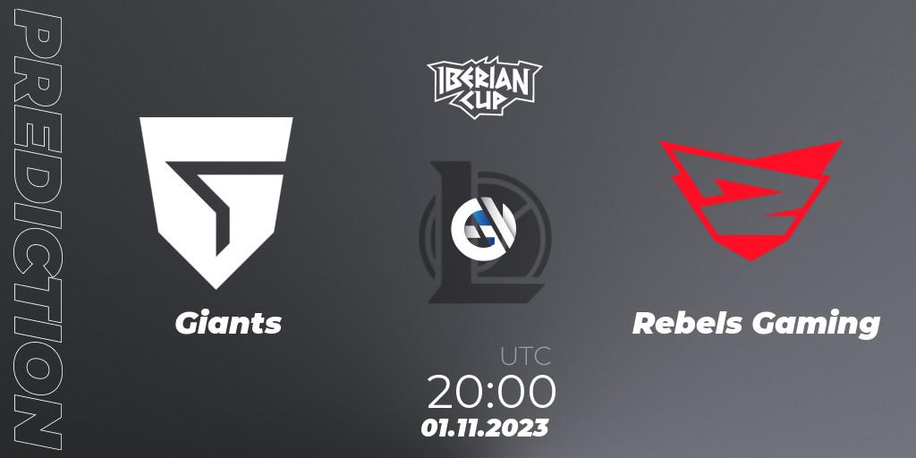 Giants - Rebels Gaming: прогноз. 01.11.2023 at 19:00, LoL, Iberian Cup 2023