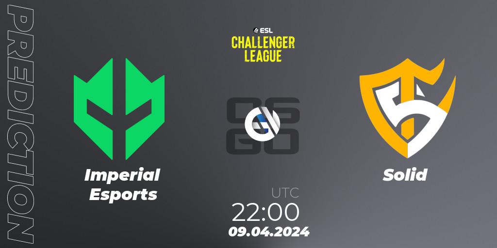Imperial Esports - Solid: прогноз. 09.04.24, CS2 (CS:GO), ESL Challenger League Season 47: South America