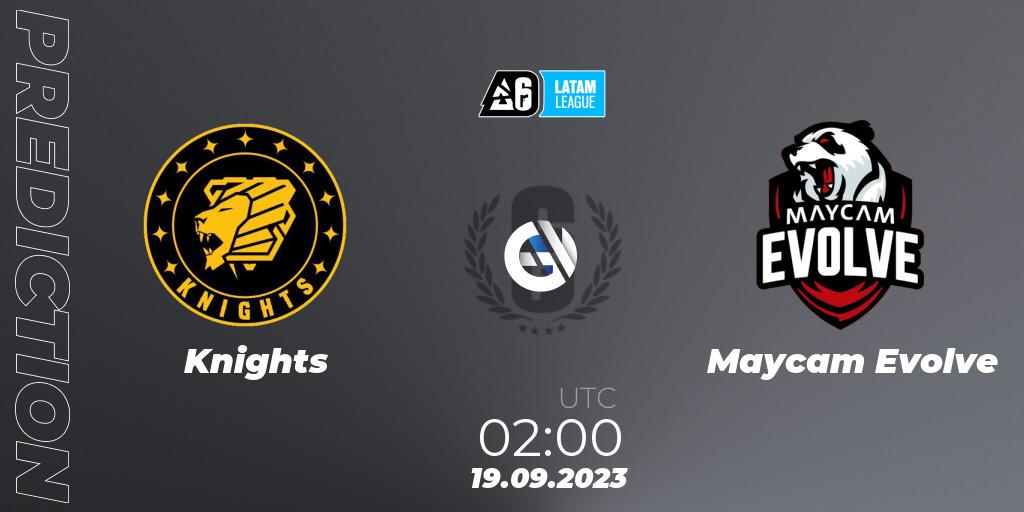 Knights - Maycam Evolve: прогноз. 19.09.2023 at 02:00, Rainbow Six, LATAM League 2023 - Stage 2
