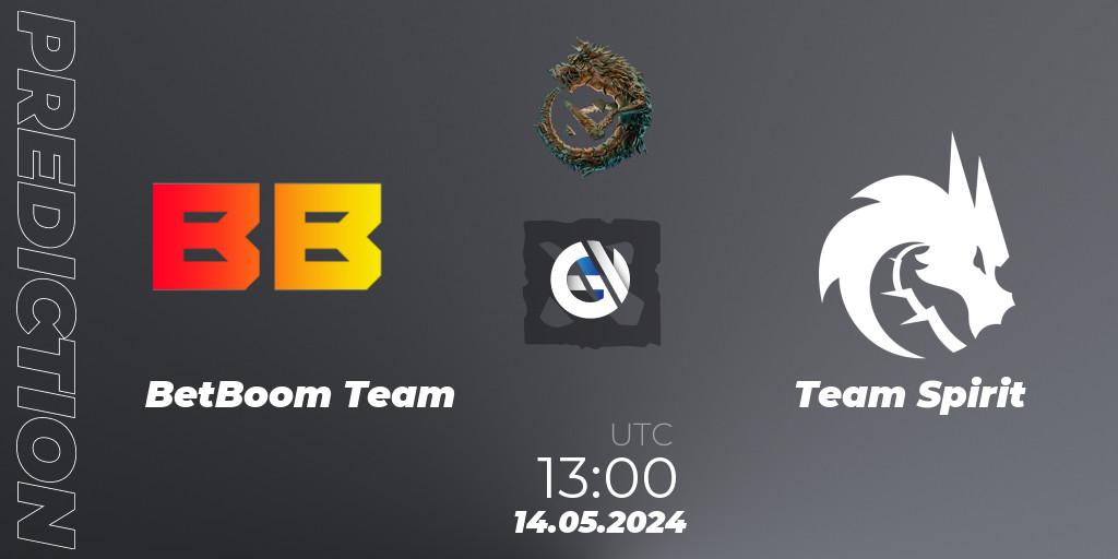 BetBoom Team - Team Spirit: прогноз. 14.05.2024 at 13:00, Dota 2, PGL Wallachia Season 1 - Group Stage