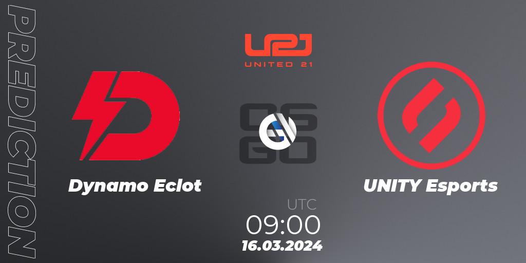 Dynamo Eclot - UNITY Esports: прогноз. 16.03.24, CS2 (CS:GO), United21 Season 13