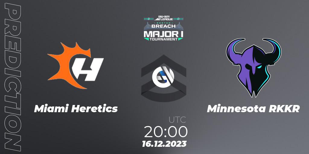 Miami Heretics - Minnesota RØKKR: прогноз. 16.12.2023 at 20:00, Call of Duty, Call of Duty League 2024: Stage 1 Major Qualifiers