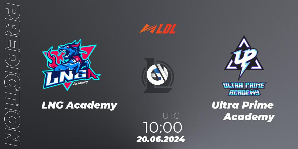 LNG Academy - Ultra Prime Academy: прогноз. 20.06.2024 at 10:00, LoL, LDL 2024 - Stage 3