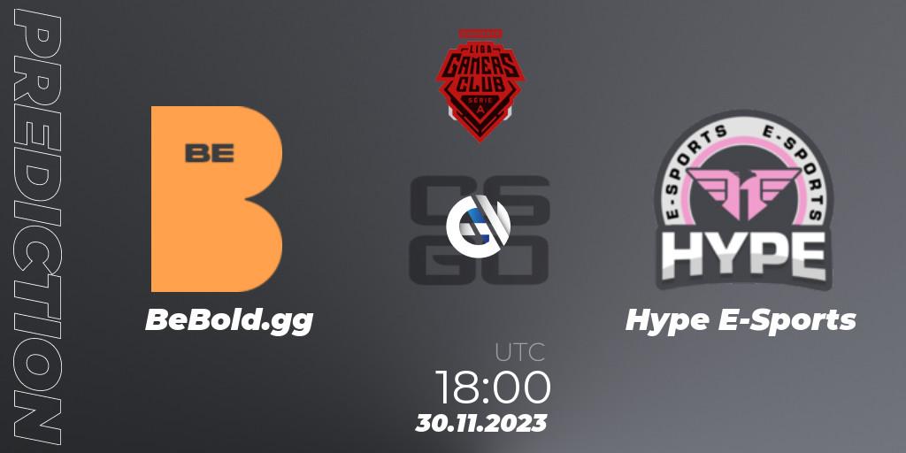 BeBold.gg - Hype E-Sports: прогноз. 30.11.2023 at 18:00, Counter-Strike (CS2), Gamers Club Liga Série A: Esquenta