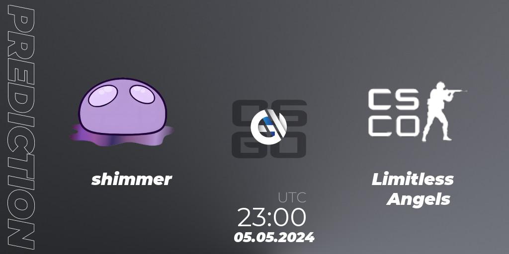 shimmer - Limitless Angels: прогноз. 05.05.2024 at 23:10, Counter-Strike (CS2), ESL Impact Spring 2024 Cash Cup 3 North America