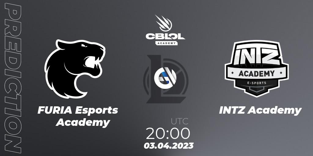 FURIA Esports Academy - INTZ Academy: прогноз. 03.04.2023 at 20:00, LoL, CBLOL Academy Split 1 2023