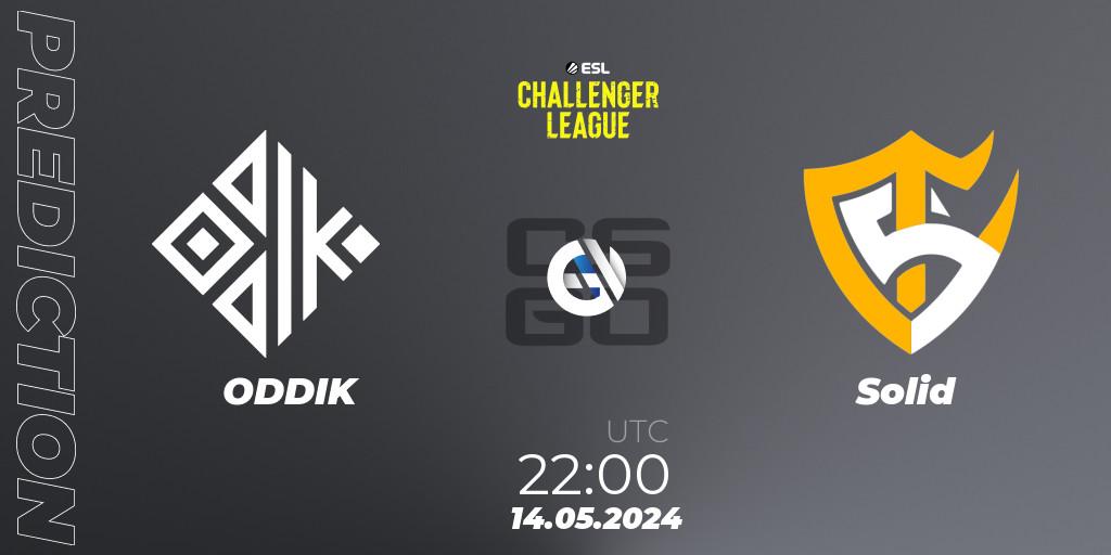 ODDIK - Solid: прогноз. 15.05.2024 at 00:00, Counter-Strike (CS2), ESL Challenger League Season 47: South America