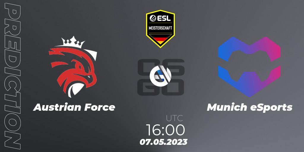 Austrian Force - Munich eSports: прогноз. 07.05.23, CS2 (CS:GO), ESL Meisterschaft: Spring 2023 - Division 2