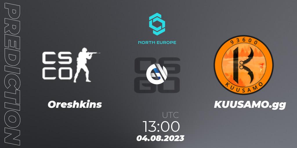Oreshkins - KUUSAMO.gg: прогноз. 04.08.2023 at 13:00, Counter-Strike (CS2), CCT North Europe Series #7: Open Qualifier