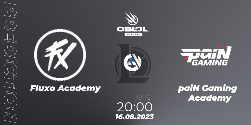 Fluxo Academy - paiN Gaming Academy: прогноз. 14.08.2023 at 20:00, LoL, CBLOL Academy Split 2 2023 - Playoffs