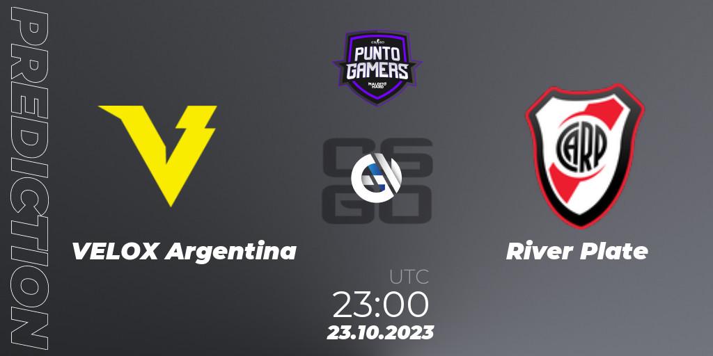 VELOX Argentina - River Plate: прогноз. 23.10.2023 at 23:00, Counter-Strike (CS2), Punto Gamers Cup 2023