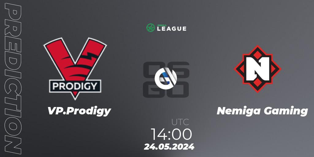 VP.Prodigy - Nemiga Gaming: прогноз. 24.05.2024 at 14:00, Counter-Strike (CS2), ESEA Season 49: Advanced Division - Europe