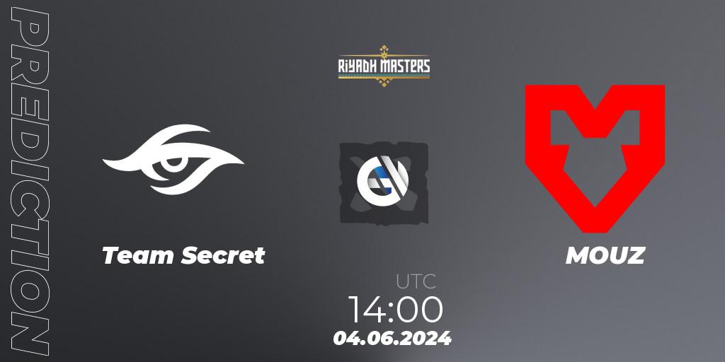 Team Secret - MOUZ: прогноз. 04.06.2024 at 14:00, Dota 2, Riyadh Masters 2024: Western Europe Closed Qualifier